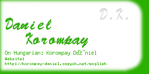 daniel korompay business card